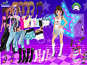 Play Dancing star dress up Game