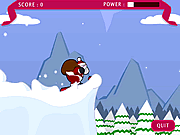 Play Santa ski jump Game