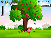 Play Dora apples catching Game