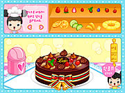 Play Fruit cake decoration Game
