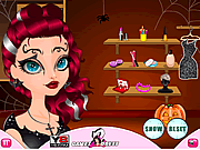 Play Halloween fancy face make up Game