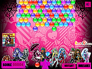 Play Monster high bubbles Game