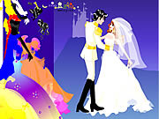 Colorful wedding dressup
