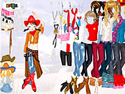 Play Cowgirl dress up Game