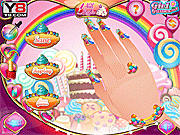 Play Nail studio - candy design Game