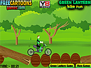 Play Green lantern bike run Game