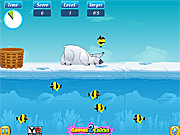 Play Polar bear fishing Game