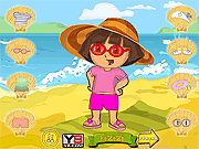 Play Dora beach dress up Game
