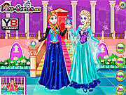 Elsa with Anna Dress Up game
