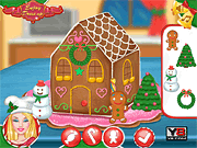 Ellie Gingerbread House Decoration game