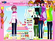 Play Happy pink dressup Game