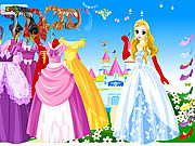 Play Wonderland gown dressup Game