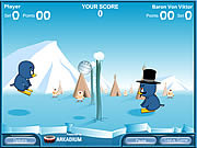 Play Penguin volleyball Game