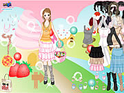 Play Candy land dress up Game
