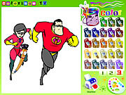 Play The incredibles colorbook Game