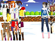 Play Hot snow boots Game