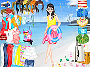 Play Beach holiday dress up Game