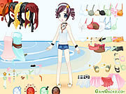 Play Beach doll dressup Game