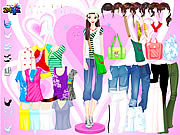 Play Colorful shirts dress up Game