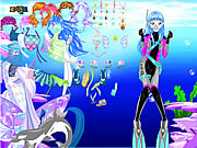 Play With ocean inside dress up Game