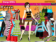 Play Rachel stripes dressup Game