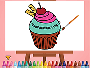 Yummy Cupcake Coloring