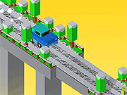 Blocky Car Bridge - Racing & Driving - Y8.COM