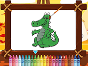 Friendly Dragons Coloring - Skill - Y8.COM