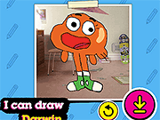 Gumball: How to Draw Darwin - Skill - Y8.COM