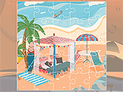 Cabana Beach Jigsaw - Skill - Y8.COM