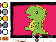 Easy Kids Coloring Dinosaur - Skill - Y8.com
