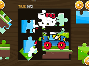 Hello Kitty Car Jigsaw - Arcade & Classic - Y8.COM