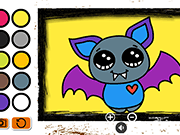 Easy Kids Coloring Bat - Skill - Y8.COM