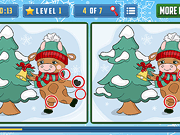 Cute Christmas Bull Difference - Arcade & Classic - Y8.COM