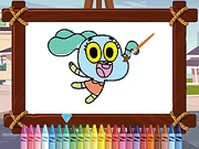 World Of Gumball Coloring - Arcade & Classic - Y8.COM