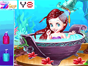 Baby Mermaid Spa - Girls - Y8.COM