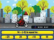 Bike Racing Math: Integers - Thinking - Y8.COM
