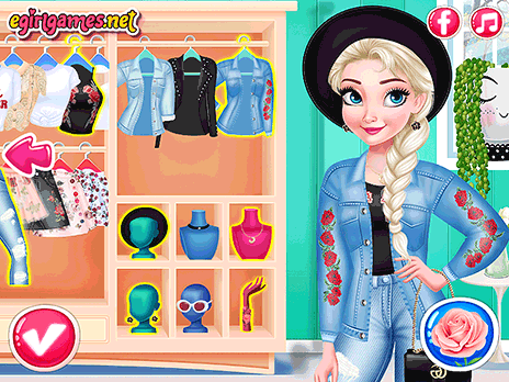 Ice Princess Stylish Roses Game - Play online at 