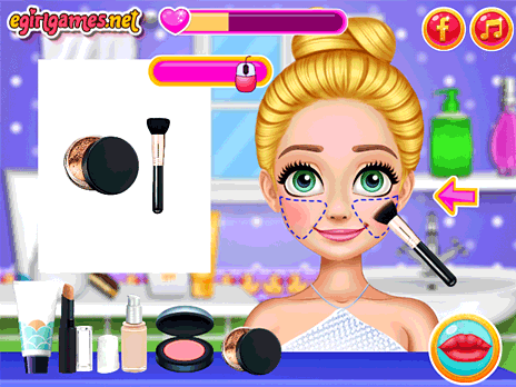 Blondie Princess Summer Makeup Game - Play online at 