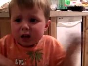 3 Year Old With Sour Candy