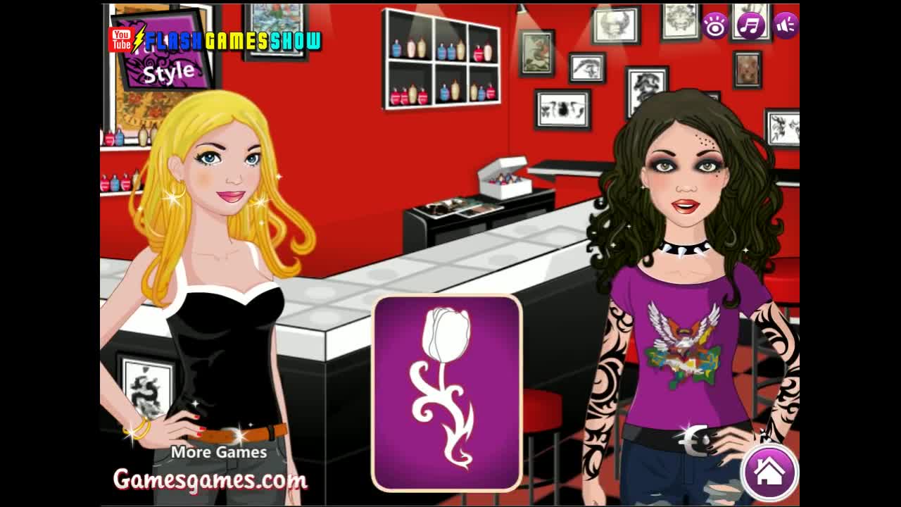 Tattoo Style Shop Walkthrough - Games - Videotime.com