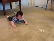 Baby Trying To Crawl