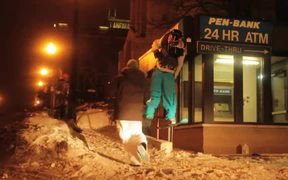 Urban Skiing Fail - Sports - VIDEOTIME.COM