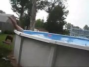 Trampoline To Pool Fail