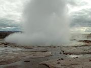 Geyser Eruption in Iceland
