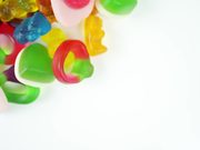 Selection of Candy Rotating into Shot