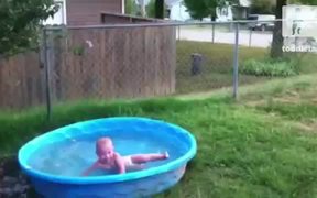 Baby Pool Fall - Kids - Videotime.com