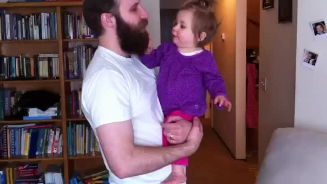 Baby Misses Dads Beard