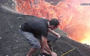 Roasting Marshmallows On Volcano
