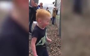 This Kid Is Really Excited About The Motorycycles - Kids - VIDEOTIME.COM